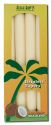 Aloha Bay Palm Wax Candles Palm Taper 9in Unscented Ivory 4 pk