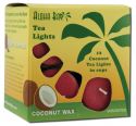 Aloha Bay Palm Wax Candles Unscented Tea Lights .7 oz 5 Hours Red