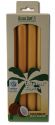 Aloha Bay Palm Wax Candles Palm Taper 9in Unscented Quartet Rustic Yellow 4 pk