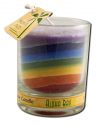 Aloha Bay Palm Wax Candles River Rock Candles Rainbow Jar Unscented 2.5 oz