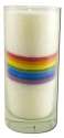 Aloha Bay Gem Tone Jars 10.5 oz 6 in Tall Rainbow 11 oz