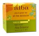 Alba Botanica Hawaiian Skin Care Aloe and Green Tea Oil-Free Moisturizer 3 oz