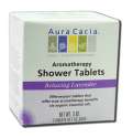 Aura Cacia Shower Tablets 3 count box Relaxing Lavender