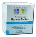 Aura Cacia Shower Tablets 3 count box Reviving Peppermint