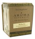 Aroma Naturals Soy Candle Large Square Glass Jar Meditation Patchouli Frankincense