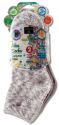 Earth Therapeutics Foot & Pumice Products Aloe Sock Grey Multi/Grey Solid 2 pk
