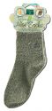 Earth Therapeutics Foot & Pumice Products Aloe Moisturizing Sock Gray