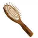 Ambassador Hairbrushes (By Faller) Hairbrushes - Wooden Handle with Pneumatic Brushes Olivewood Small Oval/Wood Pins 5117