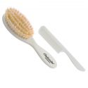 Ambassador Hairbrushes (By Faller) Baby Brushes Brush & Comb Set White 5127