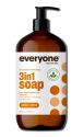 EO Products EO 3 In 1 Everyone Soap: Shower Gel, Bubble Bath, Shampoo Cedar Citrus Mens Soap 32 oz