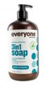 EO Products EO 3 In 1 Everyone Soap: Shower Gel, Bubble Bath, Shampoo Pacific Eucalyptus 32 oz