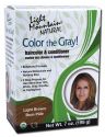 Light Mountain Color the Gray Natural Haircolor and Conditioner Light Brown
