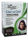 Light Mountain Color the Gray Natural Haircolor and Conditioner Dark Brown