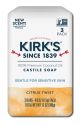 Kirks Natural Products Castile Bar Soap Castile Citrus Twist 4 oz 3pk