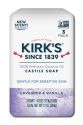 Kirks Natural Products Castile Bar Soap Castile Lavender & Vanilla 4 oz 3pk