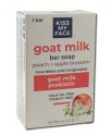 Kiss my Face Bar Soaps Goat Milk Peach + Apple Blossom 5 oz