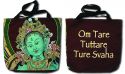 CIRCLES OF LIGHT CIRCLES OF LIGHT TOTE 16 X 15 X 8 Green Tara Mantra