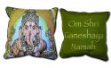 CIRCLES OF LIGHT CIRCLES OF LIGHT PILLOW 14 X 14 Lord of Success Ganesha Mantra
