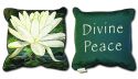 CIRCLES OF LIGHT CIRCLES OF LIGHT PILLOW 14 X 14 White Lotus Divine Peace