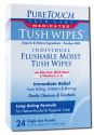 Pure Touch Skin Care Tush Wipes Medicated Tush Wipes 24 ct