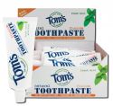 Toms of Maine Trial Size Products Fresh Mint Whitening Fluoride Toothpaste 3 oz POP 12 pc