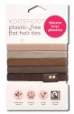 KOOSHOO Plastic Free Hair Accessories Flat Hair Ties - Earth Tints 5 pk