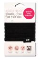 KOOSHOO Plastic Free Hair Accessories Flat Hair Ties Black 5 pk
