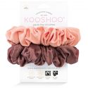 KOOSHOO Plastic Free Hair Accessories Scrunchies Coral Rose 2 pk