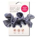 KOOSHOO Plastic Free Hair Accessories Ruffle Scrunchie Blue Granite