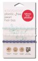 KOOSHOO Plastic Free Hair Accessories Pearl Hair Ties Ocean Pearl 3 pk