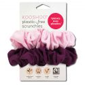 KOOSHOO Plastic Free Hair Accessories Scrunchies Pink Beet 2 pk