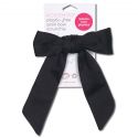 KOOSHOO Plastic Free Hair Accessories Satin Bow Scrunchie Black
