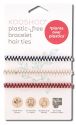 KOOSHOO Plastic Free Hair Accessories Bracelet Hair Ties Wanderlust 3 pk