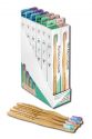 The Future Is Bamboo Bamboo Toothbrush Adult Soft Assorted Color Display 12 pc