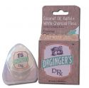 DR. GINGERS Coconut Oil Oral Care White Charcoal, Xylitol and Coconut Oil Floss .35 oz