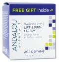 Andalou Naturals Age Defying with Resveratrol Q10 Hyaluronic DMAE Lift & Firm Cream 1.7 oz