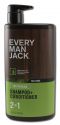 Every Man Jack Hair 2-in-1 Shampoo + Conditioner with Pump Tea Tree Thickening 16 oz