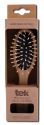 TEK US Brushes & Combs Handmade in Italy Small Oval Brush with Regular Pins