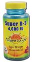 Natures Life Vitamins & Minerals Super D-3 4000IU 100 ct
