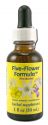 Flower Essence Services (FES) Healing Herbs English Flower Essences Five Flower Formula Glycerin 1 oz