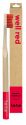 F.E.T.E. Adult Bamboo Toothbrush Well Red Medium