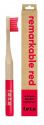 F.E.T.E. Children Bamboo Toothbrush Remarkable Red Soft
