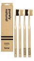 F.E.T.E. Multi Pack Bamboo Toothbrush Multi Pack Adult Medium 4 pk