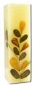 Auroshikha Square (1.5 in x 4.75 in) Flower Candles Vanilla