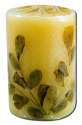 Auroshikha Cylindrical (1.75 in x 2.75 in)(4.6 cm) Flower Candles Tuberose