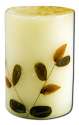 Auroshikha Cylindrical (1.75 in x 2.75 in)(4.6 cm) Flower Candles Eucalyptus