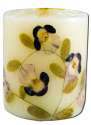 Auroshikha 3 in Pillar (2.75 in x 3 in) Flower Candles Spring Blossom