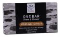 One With Nature Dead Sea Mineral Products Mens One Bar Shave & Shower Turmeric Fragrance Free 3.5 oz