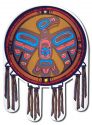 Native Visions Electrostatic Window Transparencies  Northwest Eagle
