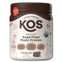 Kos Nutritionals Organic Plant Based Protein Powder Chocolate 10 Serving Jar